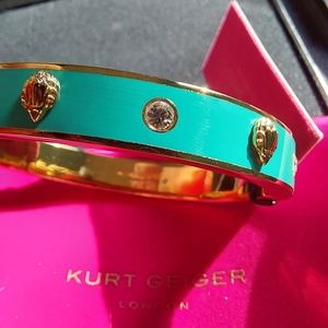 Kurt Geiger Teal Enamel Eagle Bangle